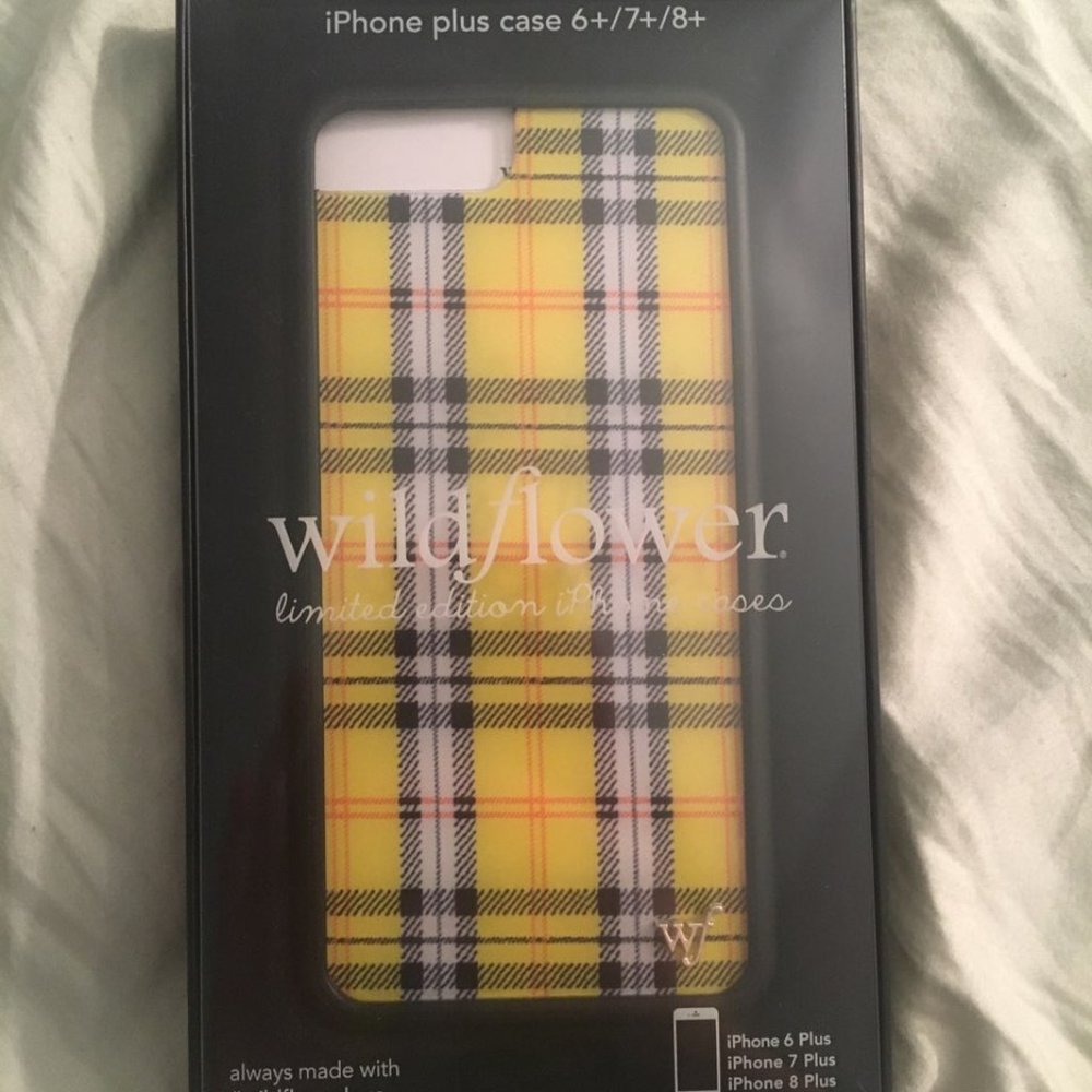 Wildflower Case Yellow Plaid 6+7+8+
